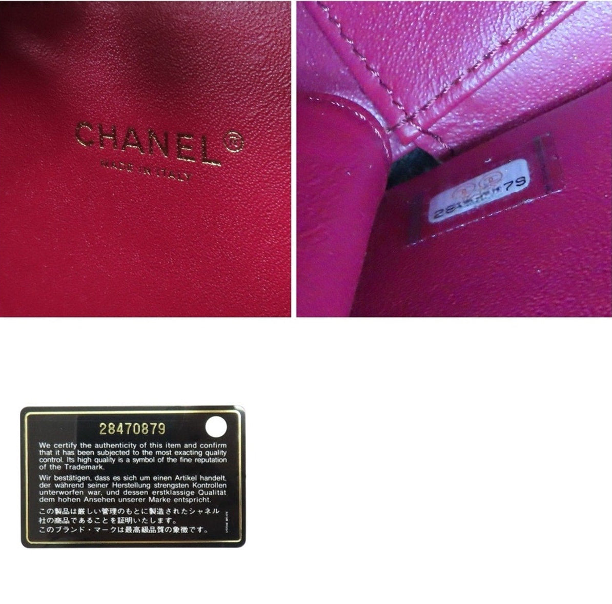 Chanel Black Quilted Caviar Leather CC Filigree Vanity Case Small