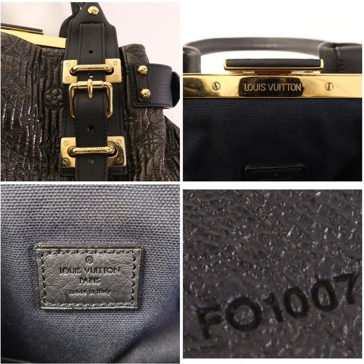 Louis Vuitton Black & Dark Brown Monogram Motard Biker Bag Limited Edition