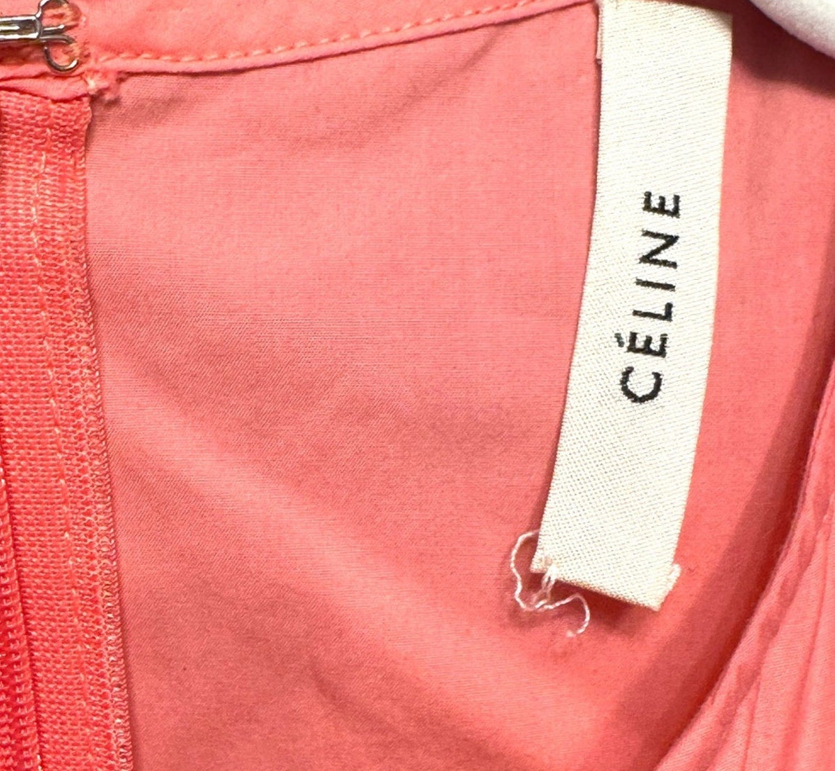 Celine Pink Sleeveless Ruched Blouse - Size M