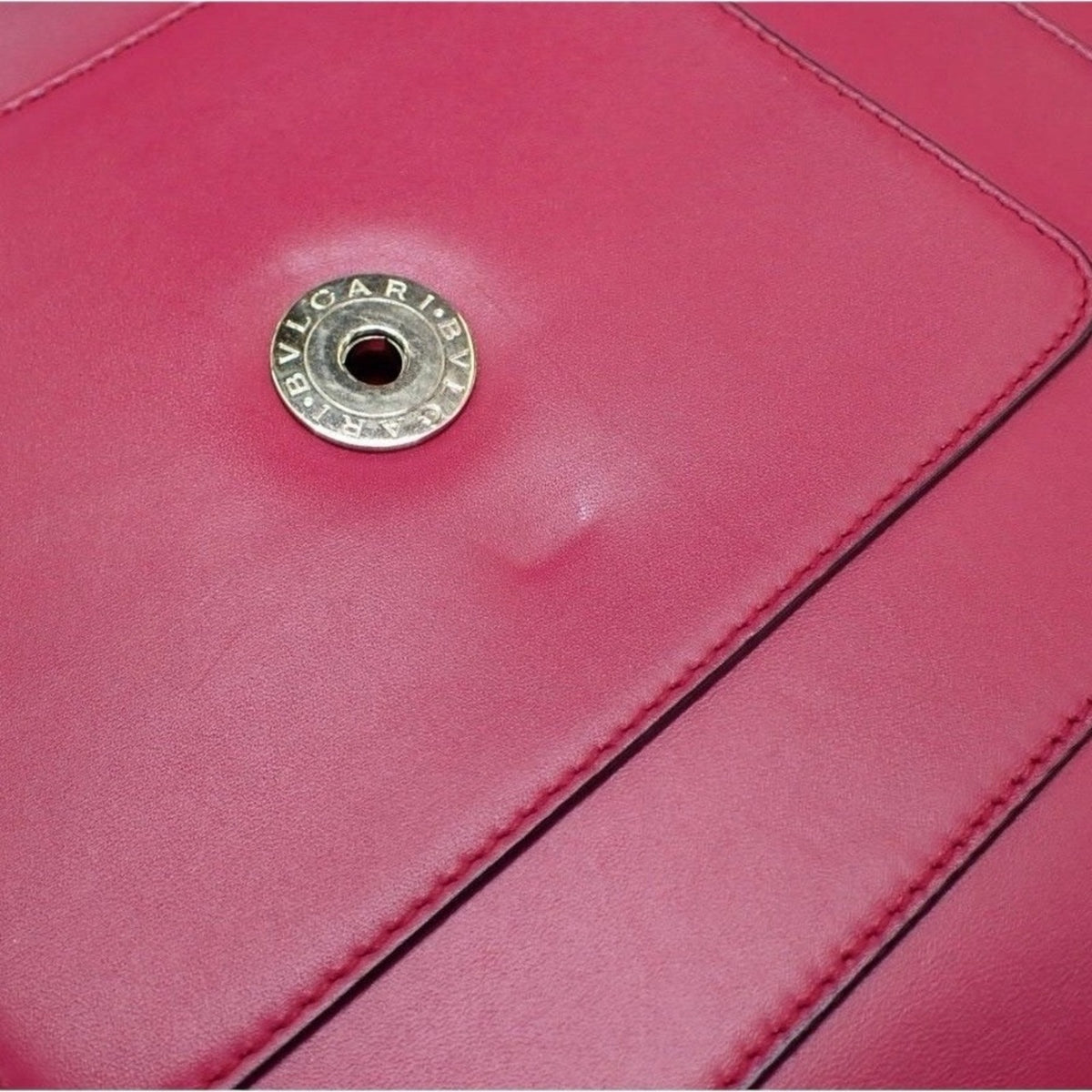 Bvlgari Pink Fuchsia Leather Serpenti Forever Shoulder Bag