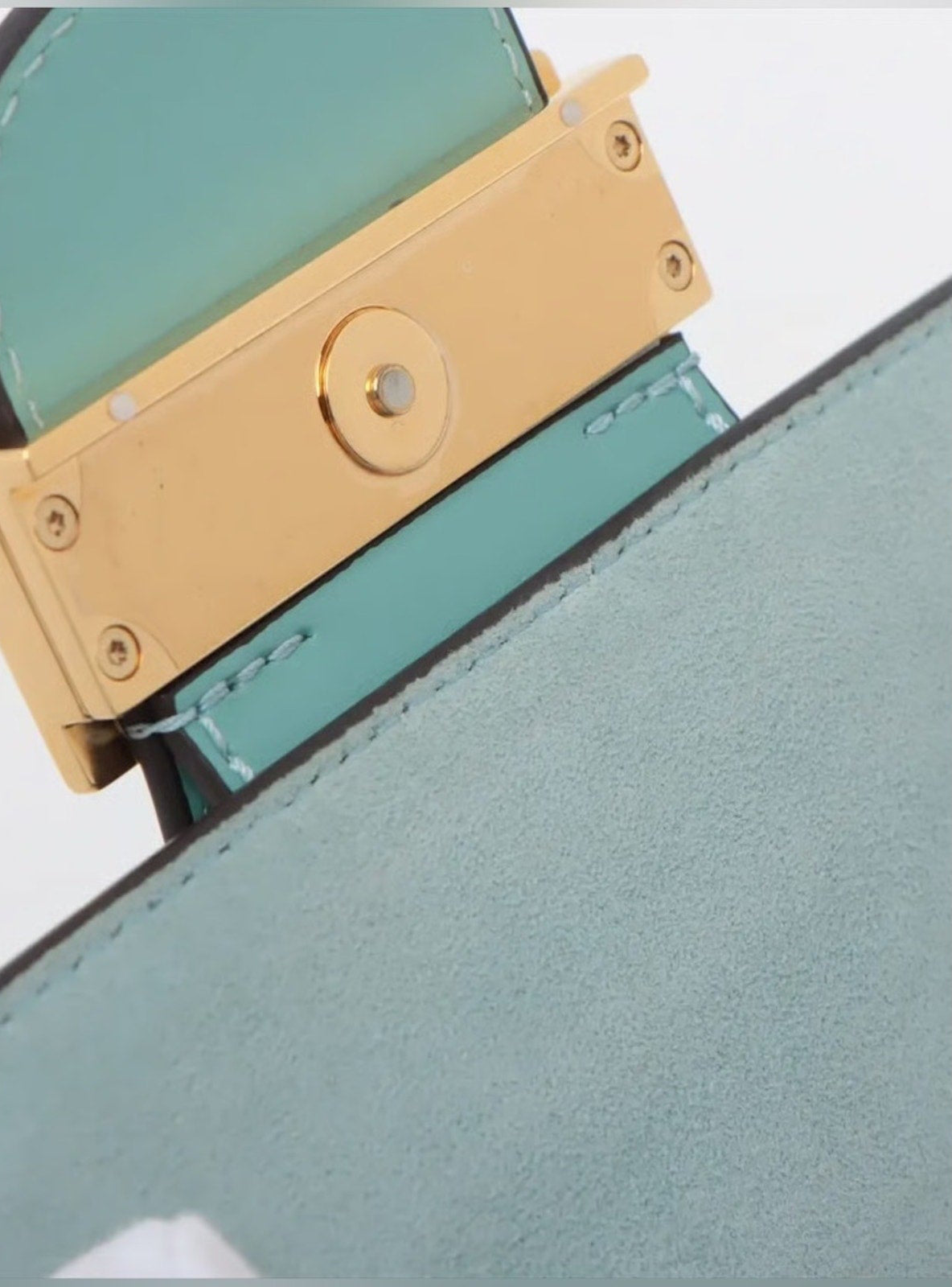 Louis Vuitton Teal Leather Mini Dauphine Shoulder Bag