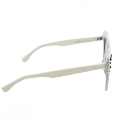 Fendi White Studded Cat Eye Sunglasses FF0260S