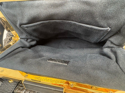 Louis Vuitton Black & Dark Brown Monogram Motard Biker Bag Limited Edition