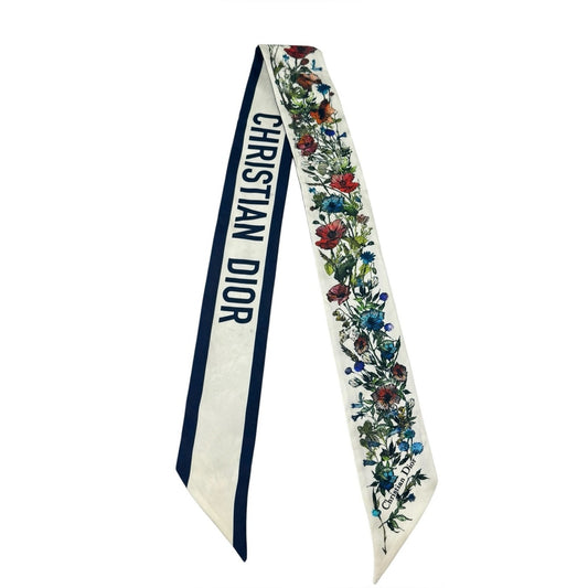 Christian Dior D-Millefiori Mitzah Silk Scarf Twilly