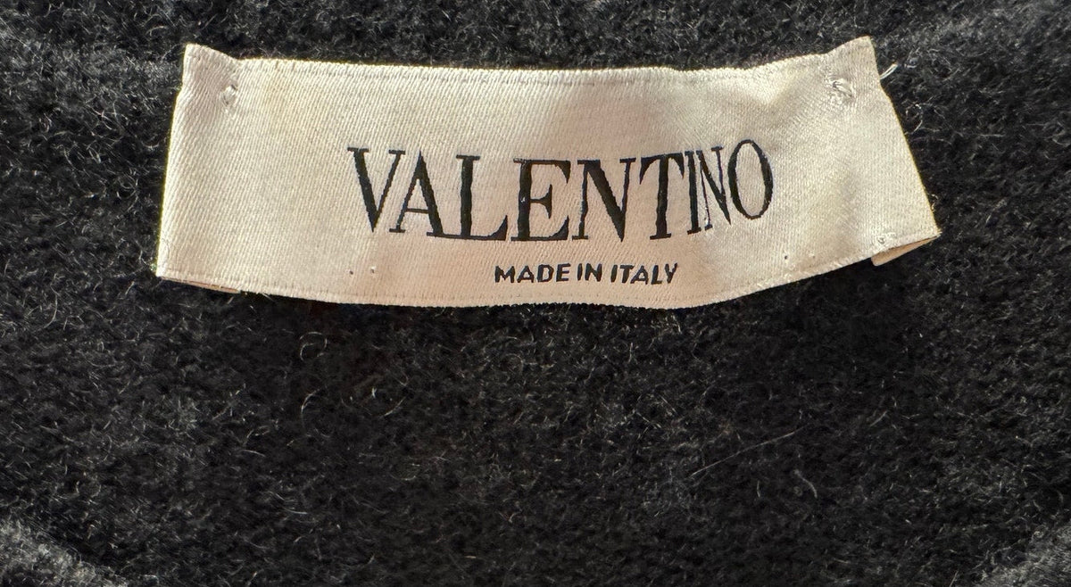 Valentino Garavani Black Oversized Cashmere Sweater - Small