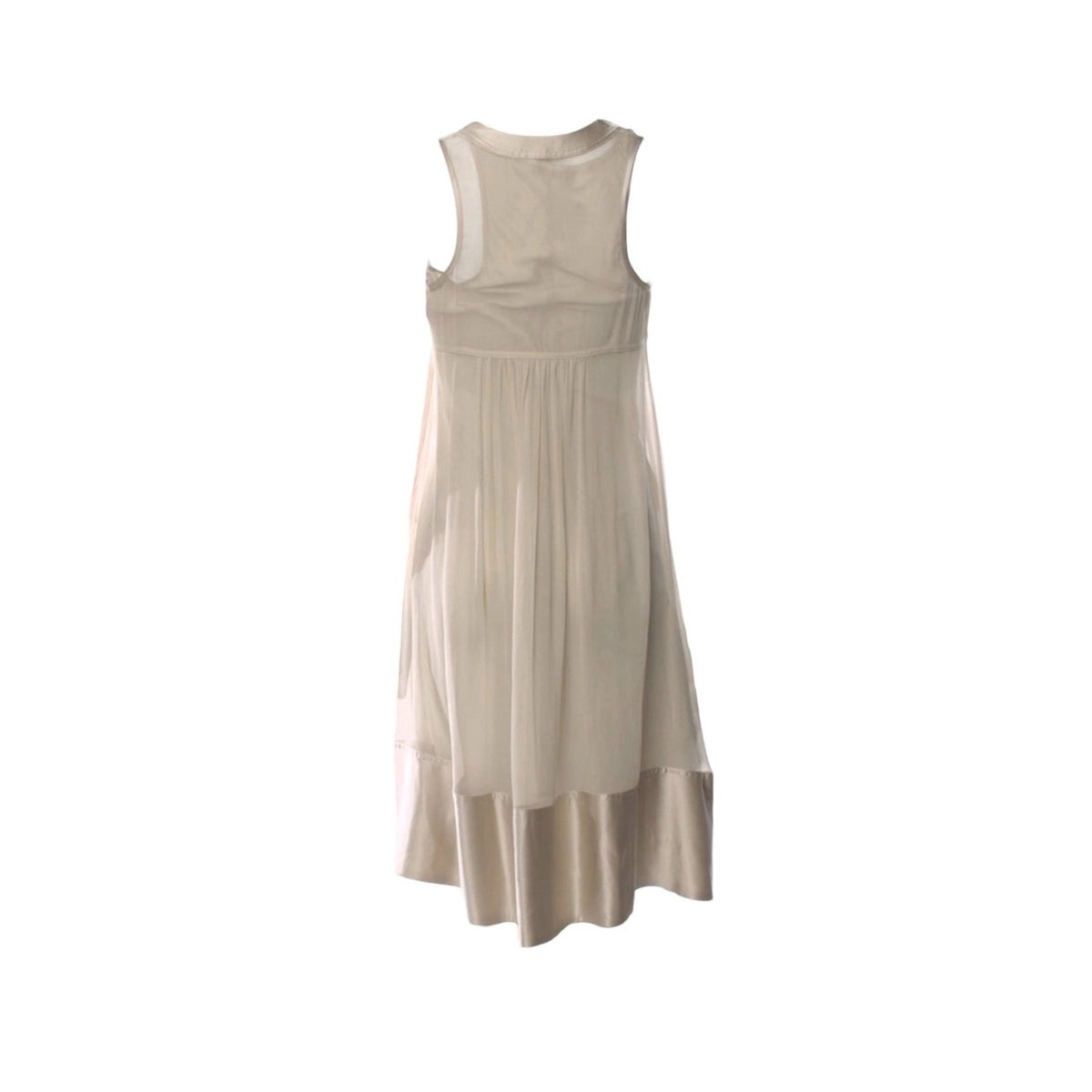 Burberry London Cream/Ivory Silk Midi Tent Dress - US 2