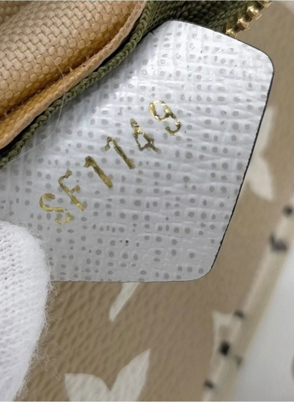 Louis Vuitton Monogram Giant Micro Pochette Accessories Green/Beige