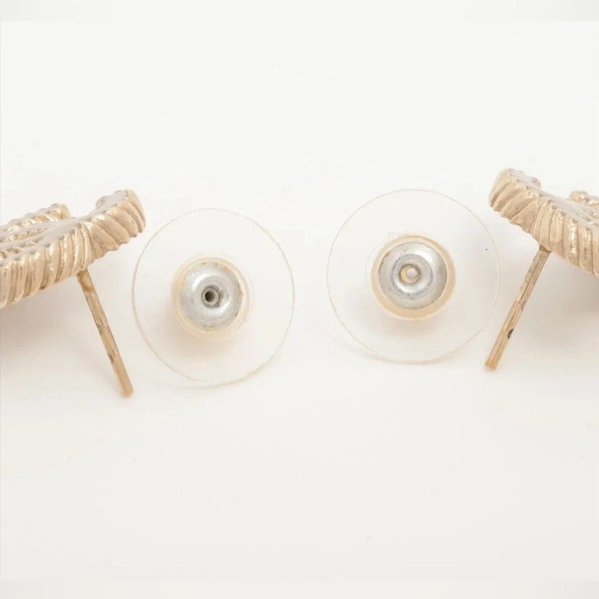 Chanel Gold CC Drop Earrings Pierced