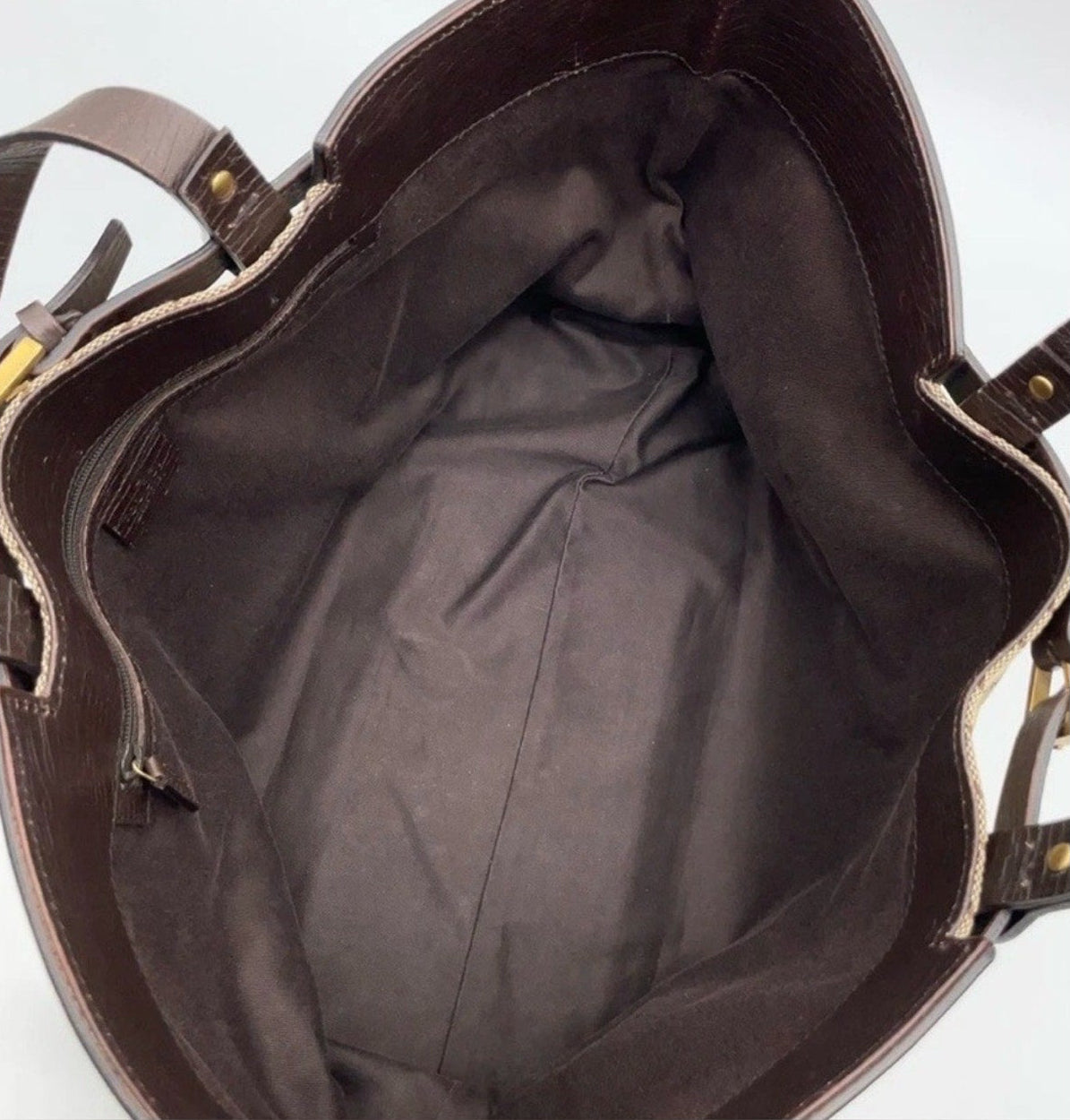 Gucci Brown GG Canvas and Leather Horizontal Belt Tote