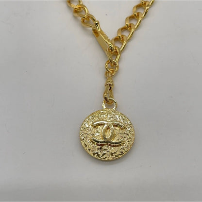 Chanel Gold-Plated Vintage CC Medallion Chain Belt