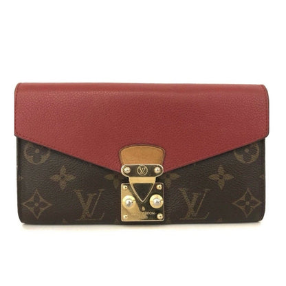 Louis Vuitton Monogram Pallas Wallet Red