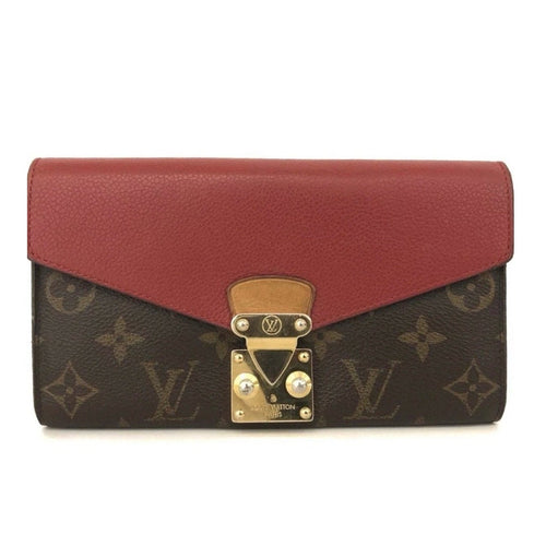 Louis Vuitton Monogram Pallas Wallet Red