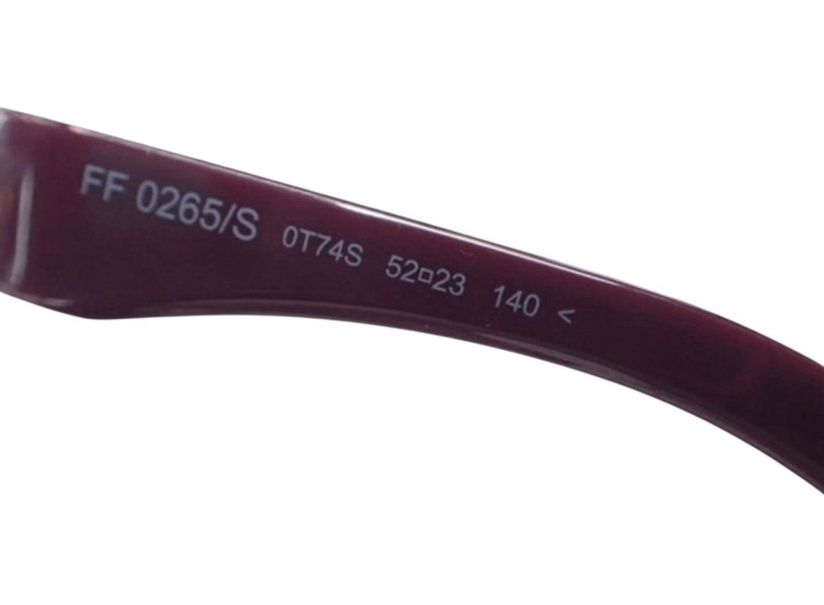 Fendi Burgundy Peekaboo Sunglasses FF0265S