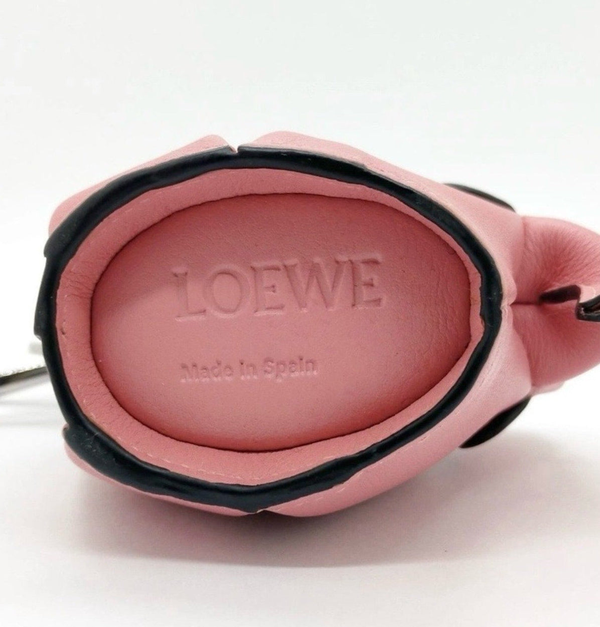 Loewe Pink Leather Elephant Coin Pouch Bag Charm