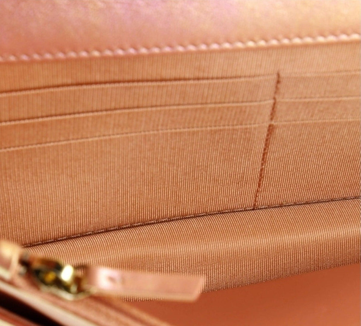 Chanel 19 Pink Iridescent Quilted Calfskin Leather Wallet on Chain
