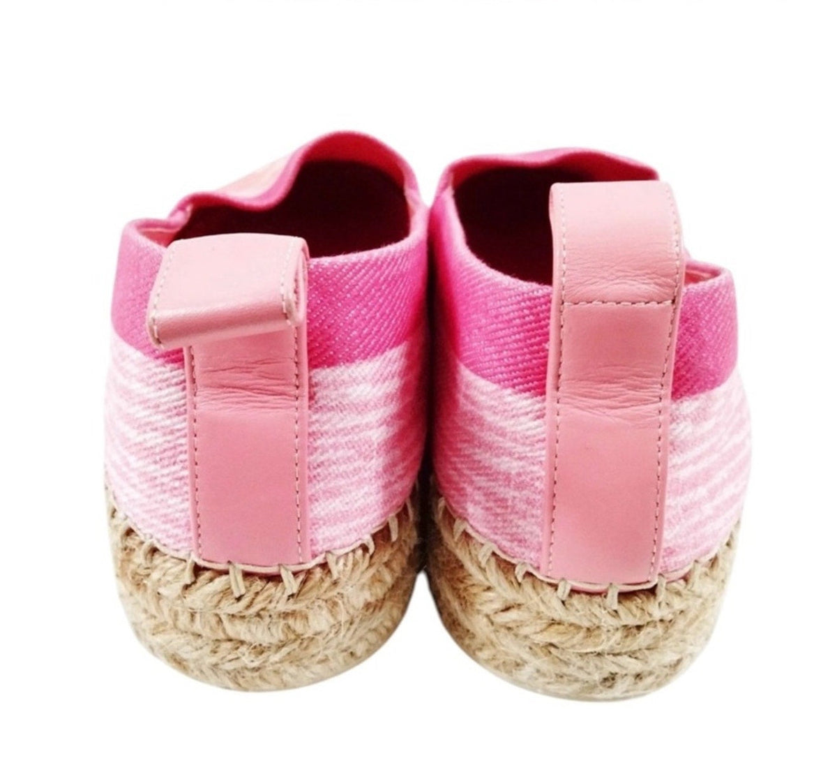 Louis Vuitton Pink Denim Shore Postcard Espadrilles - Size 36