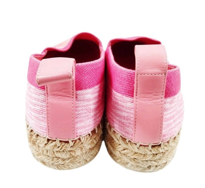 Louis Vuitton Pink Denim Shore Postcard Espadrilles - Size 36