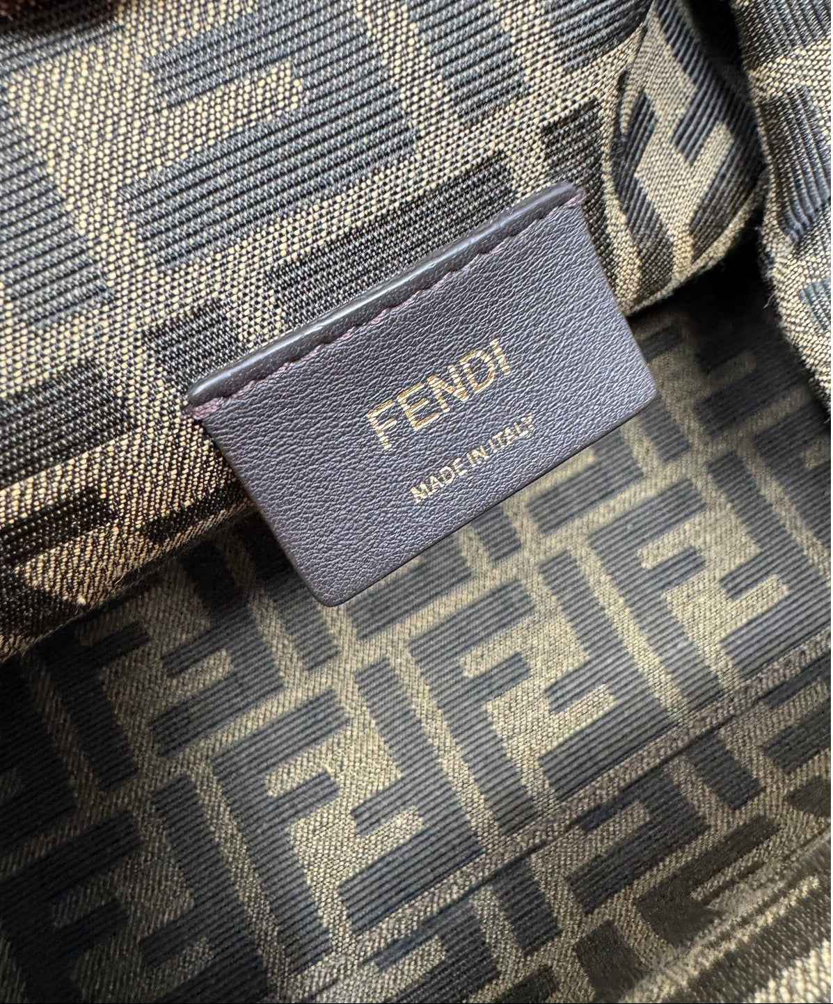 Fendi Light Brown Leather Fendi First Bag - Small