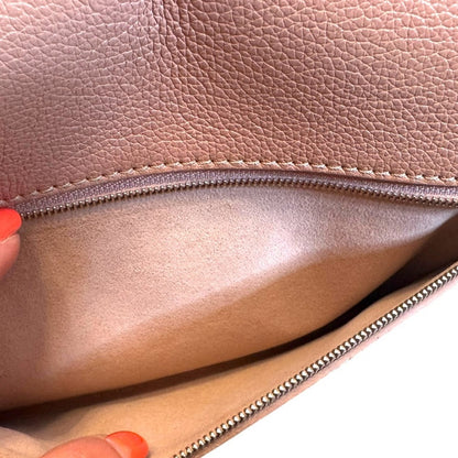 Louis Vuitton Pink and White Leather Mylockme Chain Shoulder Bag