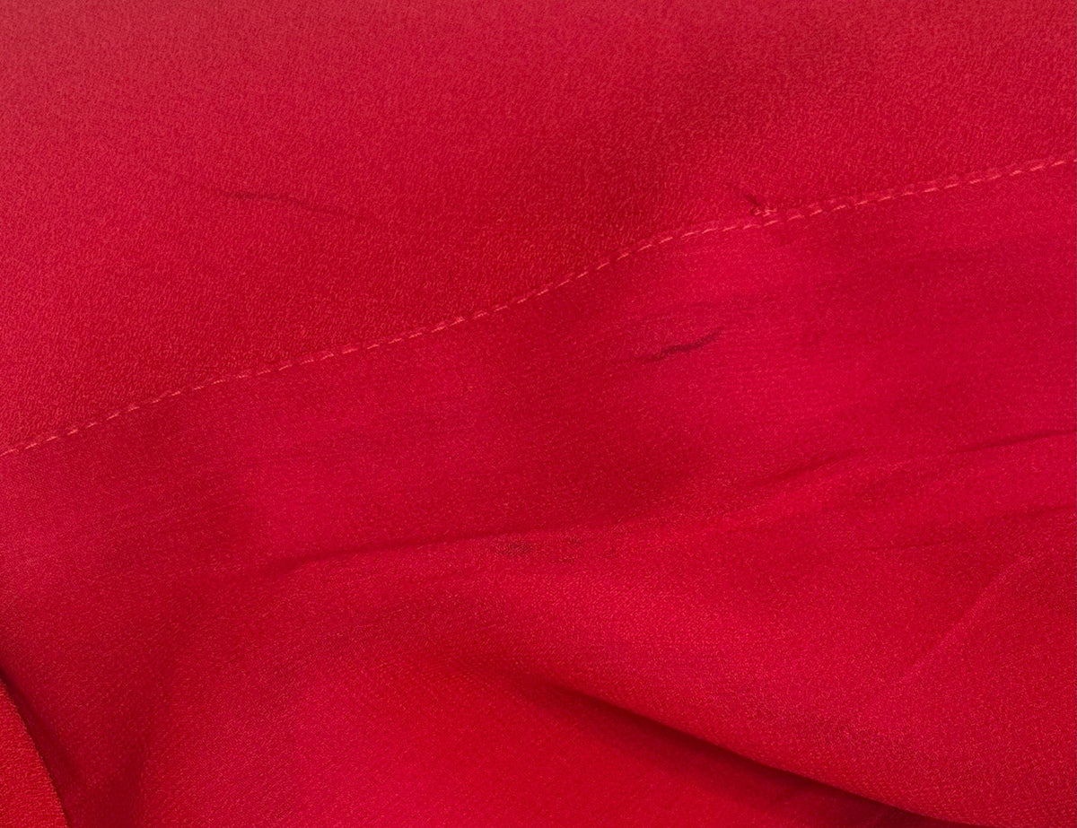 Max Mara Sleeveless Red Draped Cocktail Dress - US 4