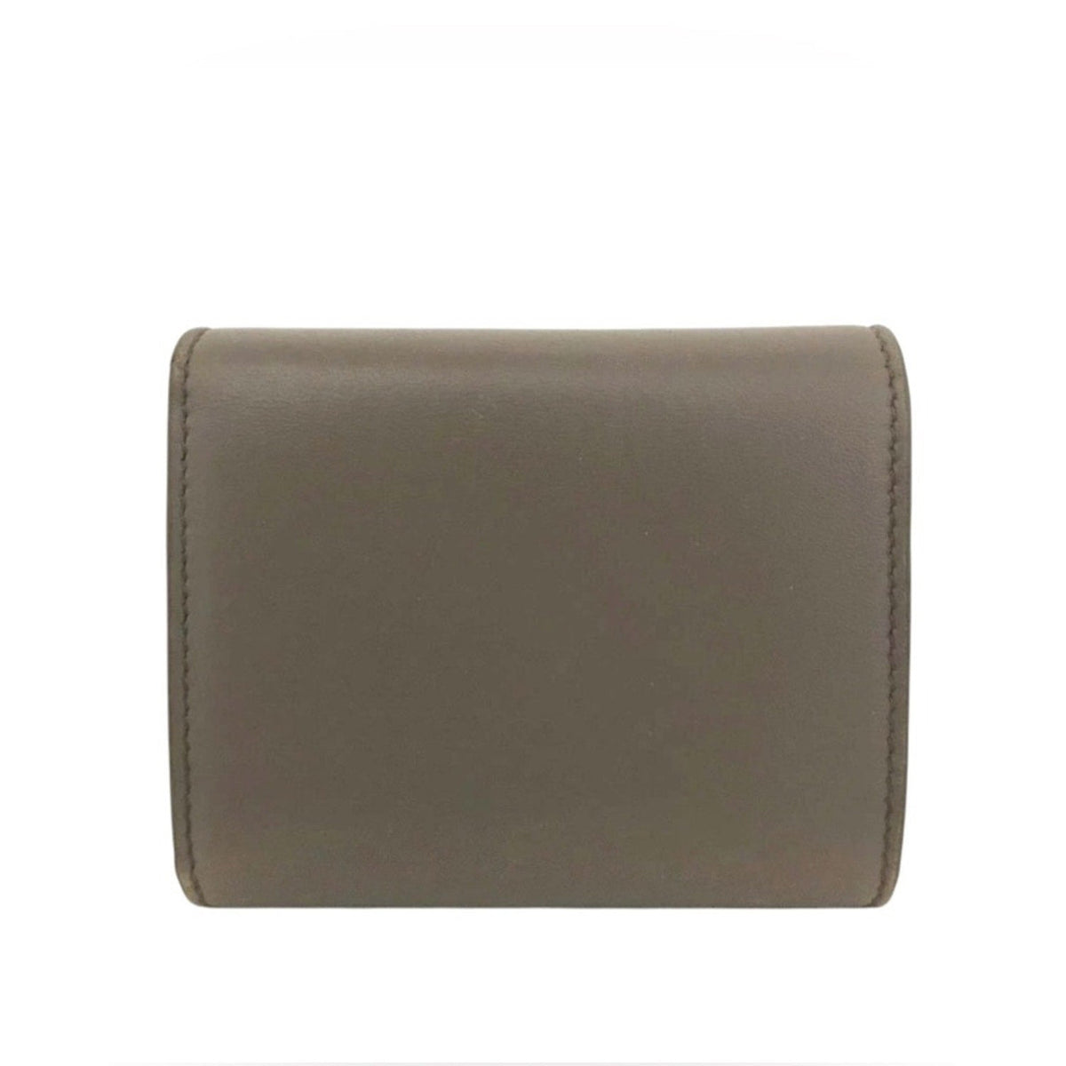 Celine Grey/Brown Leather Small Triomphe Wallet
