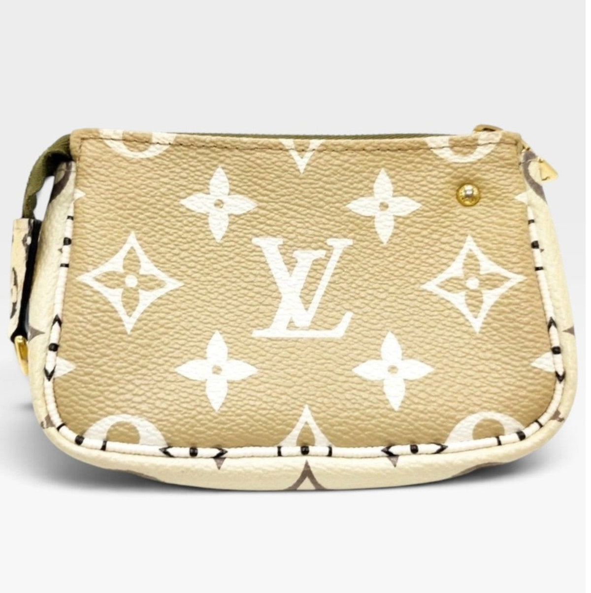 Louis Vuitton Monogram Giant Micro Pochette Accessories Green/Beige