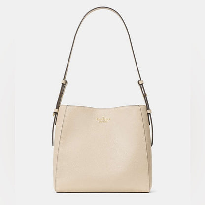 Kate Spade Tan Leather Juliette Bucket Bag NWT