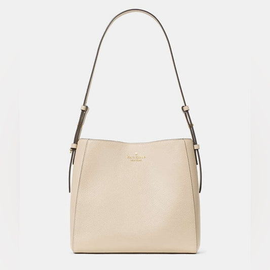 Kate Spade Tan Leather Juliette Bucket Bag NWT