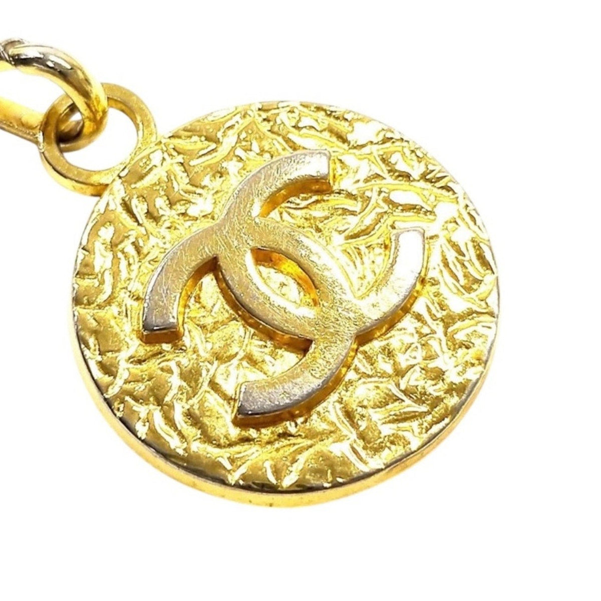 Chanel Black Leather and Gold CC Medallion Chain Belt