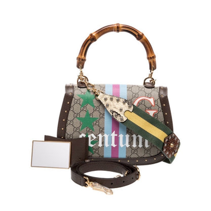 Gucci GG Supreme Centum Bamboo 1947 Top Handle Bag Medium