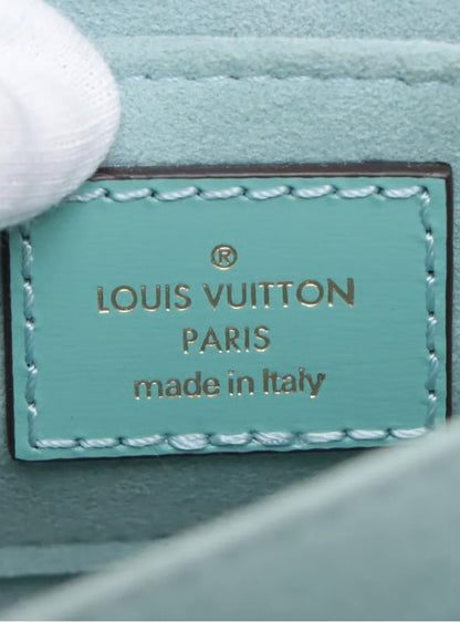 Louis Vuitton Teal Leather Mini Dauphine Shoulder Bag
