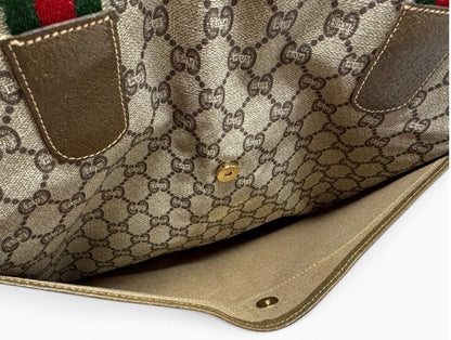 Gucci Plus Vintage GG Supreme Sherry Line Tote