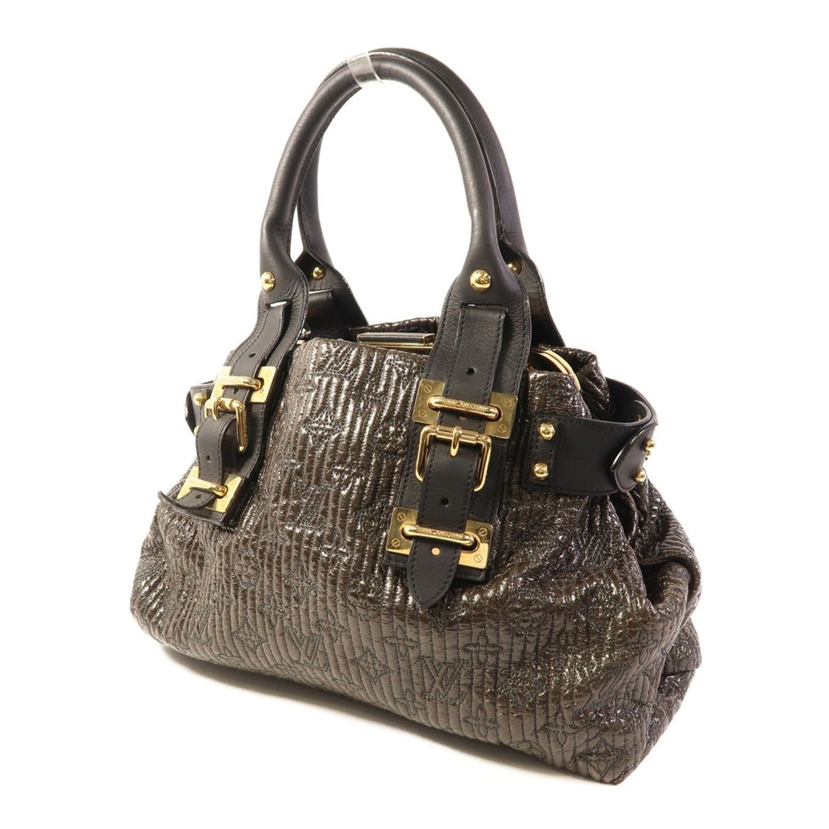 Louis Vuitton Black & Dark Brown Monogram Motard Biker Bag Limited Edition