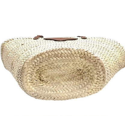 Prada Palmito Raffia Basket Tote