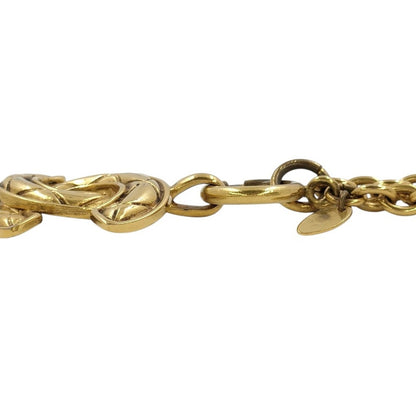 Chanel Gold-Plated Coco Mark Matelasse Necklace, Small