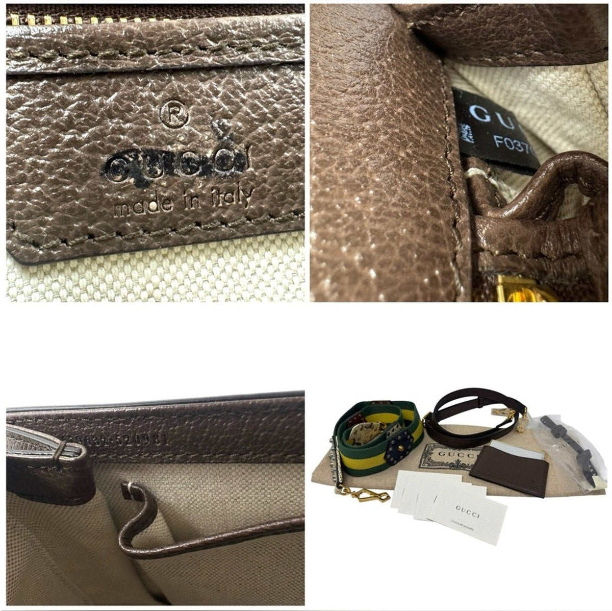 Gucci GG Supreme Centum Bamboo 1947 Top Handle Bag Medium