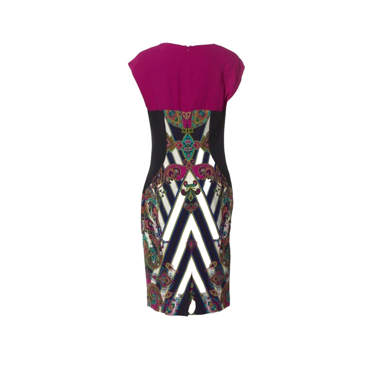 Etro Multicolor Paisley and Striped Midi Dress - Size 10