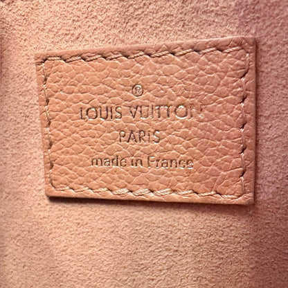 Louis Vuitton Pink and White Leather Mylockme Chain Shoulder Bag