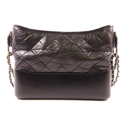 Chanel Small Black Quilted Leather Gabrielle Hobo Bag
