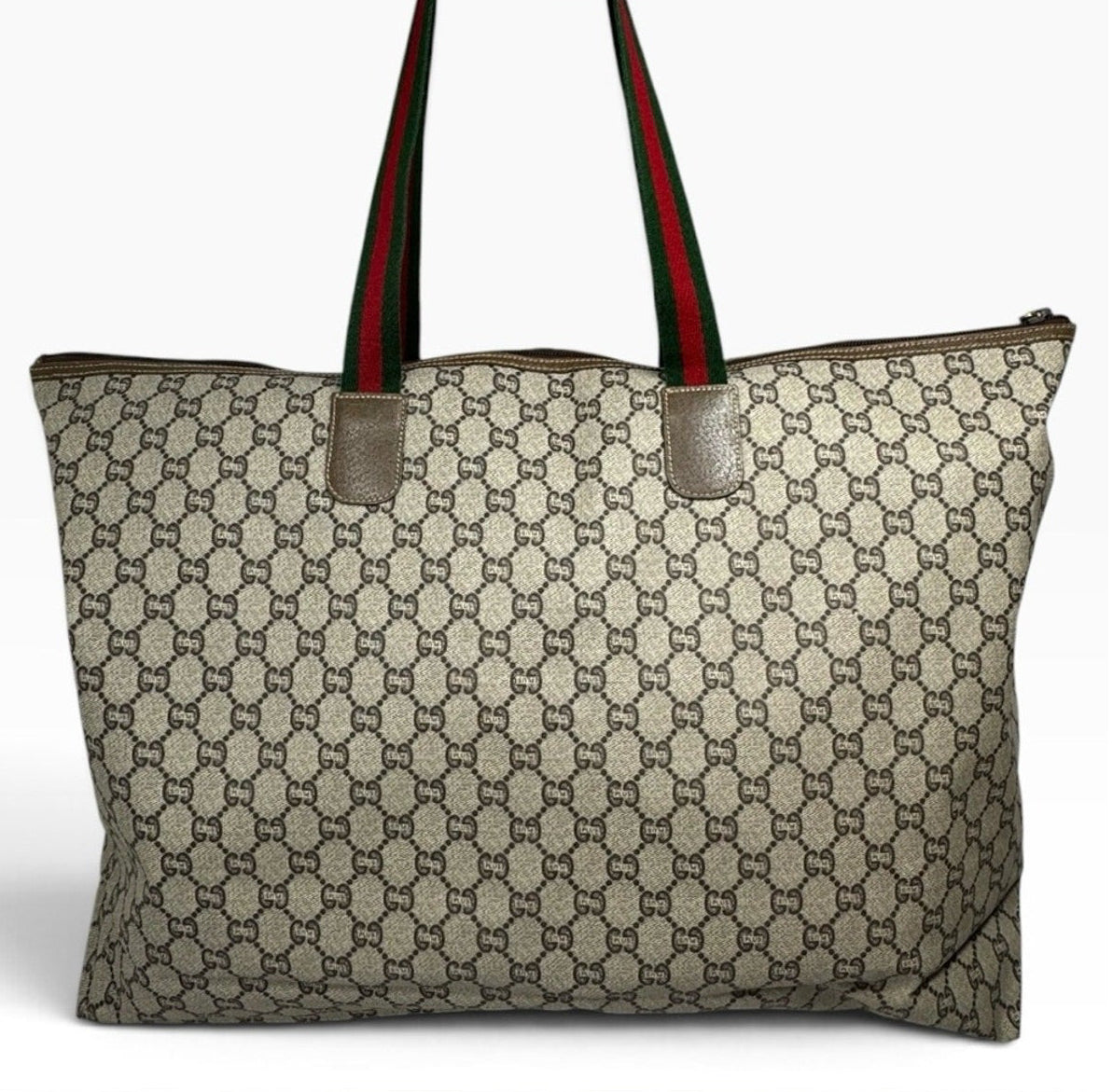 Gucci Plus Vintage GG Supreme Sherry Line Tote
