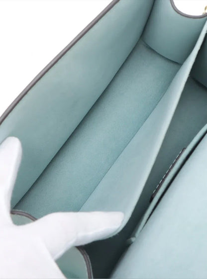 Louis Vuitton Teal Leather Mini Dauphine Shoulder Bag