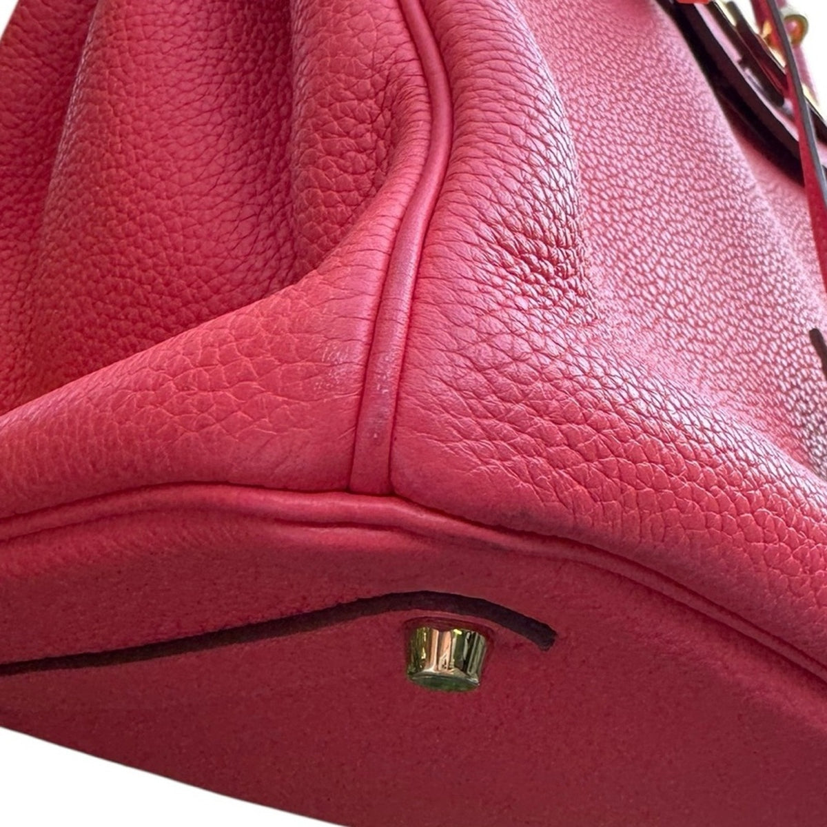 Hermes Birkin 35 Handbag Clemence Leather GHW Rose Jaipur