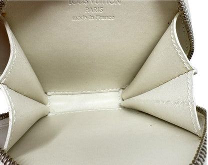 Louis Vuitton Ivory Vernis Perle Monogram Flocon Bag Charm/Coin Pouch