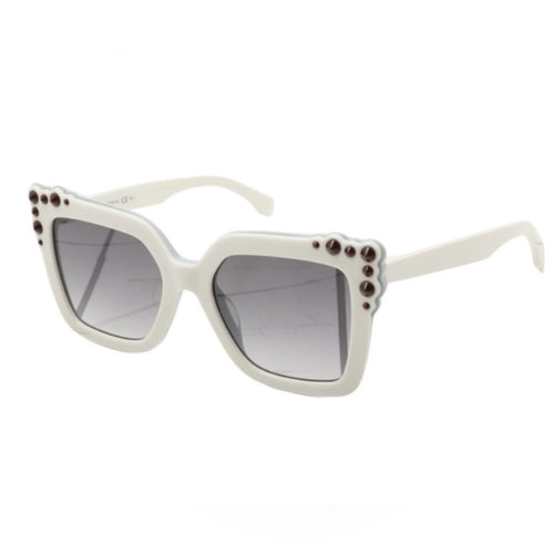 Fendi White Studded Cat Eye Sunglasses FF0260S