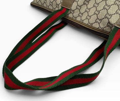 Gucci Plus Vintage GG Supreme Sherry Line Tote