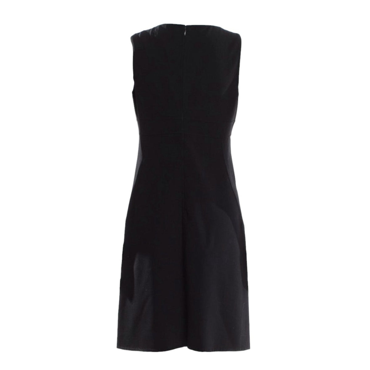 Celine Black V-Neck Finition Main Shift Dress - US 6