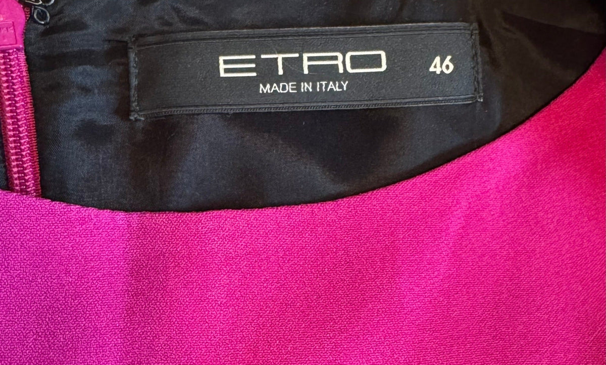 Etro Multicolor Paisley and Striped Midi Dress - Size 10