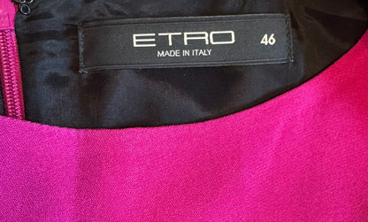 Etro Multicolor Paisley and Striped Midi Dress - Size 10