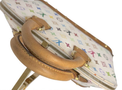 Louis Vuitton x Tashaki Murakami White Multicolor Alma Handbag