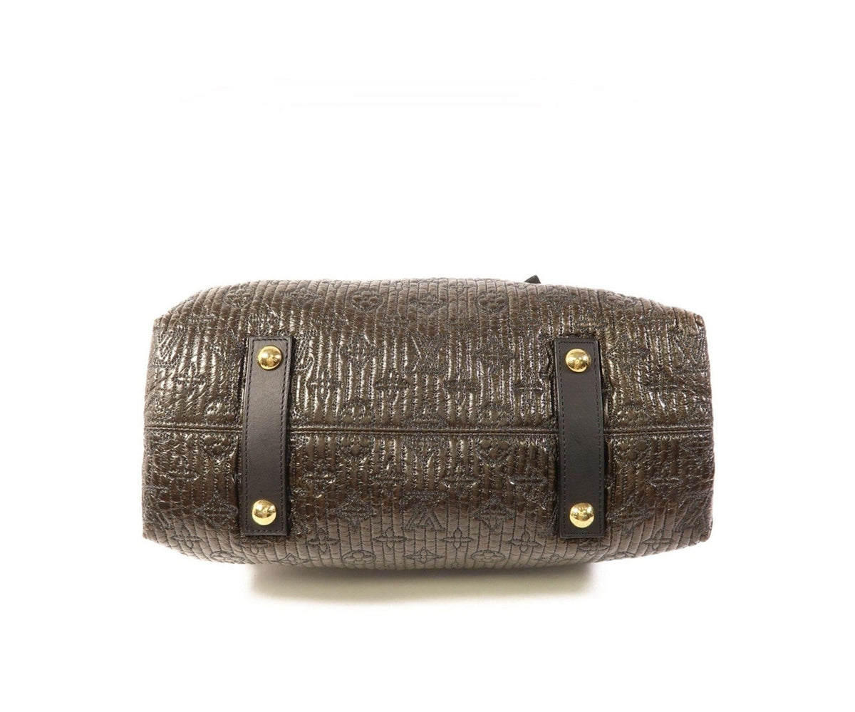 Louis Vuitton Black & Dark Brown Monogram Motard Biker Bag Limited Edition